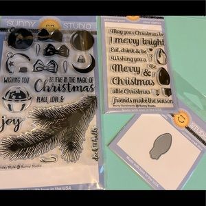 Sunny studio stamps Christmas bundle paper crafting card making